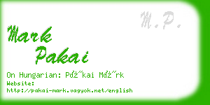 mark pakai business card